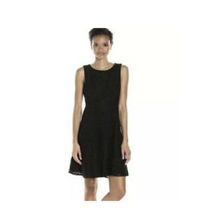 Tommy Hilfiger Black Lace Cocktail Dress Womens Size 8 A-Line Sleeveless NWT NEW